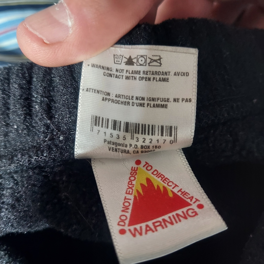 Patagonia Kids Large L Charcoal Gray Microfleece Joggers Sweatpants Boys Girls - Picture 7 of 10